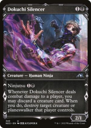 Dokuchi Silencer (Showcase) - 340: Kamigawa: Neon Dynasty