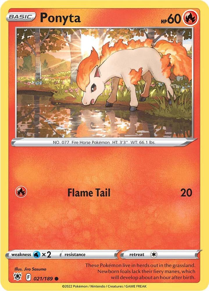 Ponyta - 021/189: SWSH10: Astral Radiance