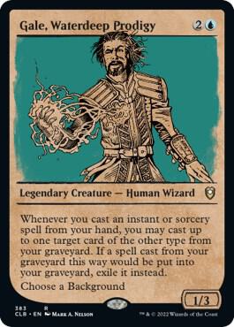 Gale, Waterdeep Prodigy (Showcase) - 383: Commander Legends: Battle for Baldur's Gate