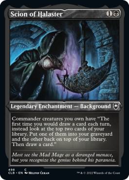 Scion of Halaster (Foil Etched) - 498: Commander Legends: Battle for Baldur's Gate