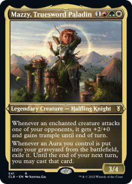 Mazzy, Truesword Paladin (Foil Etched) - 541: Commander Legends: Battle for Baldur's Gate