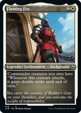 Flaming Fist (Foil Etched) - 474: Commander Legends: Battle for Baldur's Gate