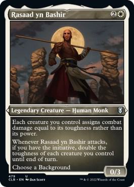 Rasaad yn Bashir (Foil Etched) - 479: Commander Legends: Battle for Baldur's Gate
