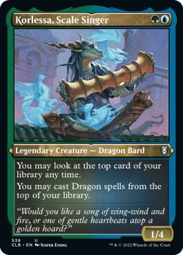 Korlessa, Scale Singer (Foil Etched) - 538: Commander Legends: Battle for Baldur's Gate