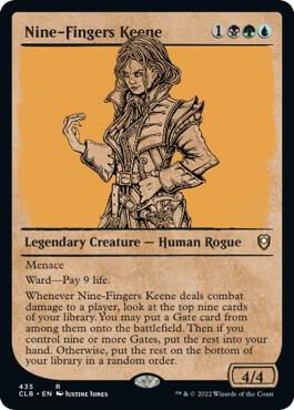 Nine-Fingers Keene (Showcase) - 435: Commander Legends: Battle for Baldur's Gate