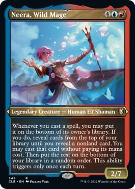 Neera, Wild Mage (Foil Etched) - 545: Commander Legends: Battle for Baldur's Gate