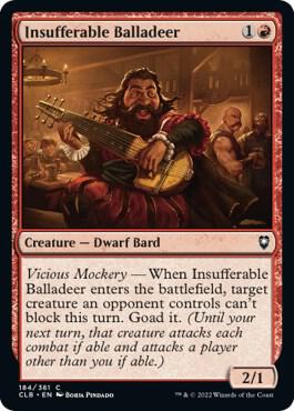 Insufferable Balladeer - 184: Commander Legends: Battle for Baldur's Gate