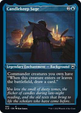 Candlekeep Sage (Foil Etched) - 482: Commander Legends: Battle for Baldur's Gate