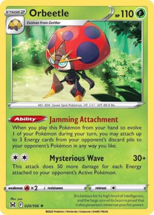 Orbeetle - 020/196: SWSH11: Lost Origin