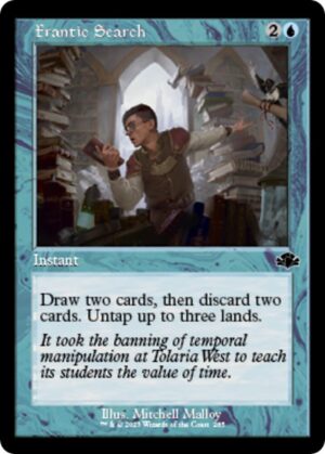 Frantic Search (Retro Frame) - 285: Dominaria Remastered