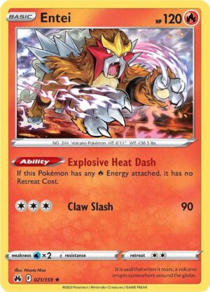 Entei - 021/159: Crown Zenith