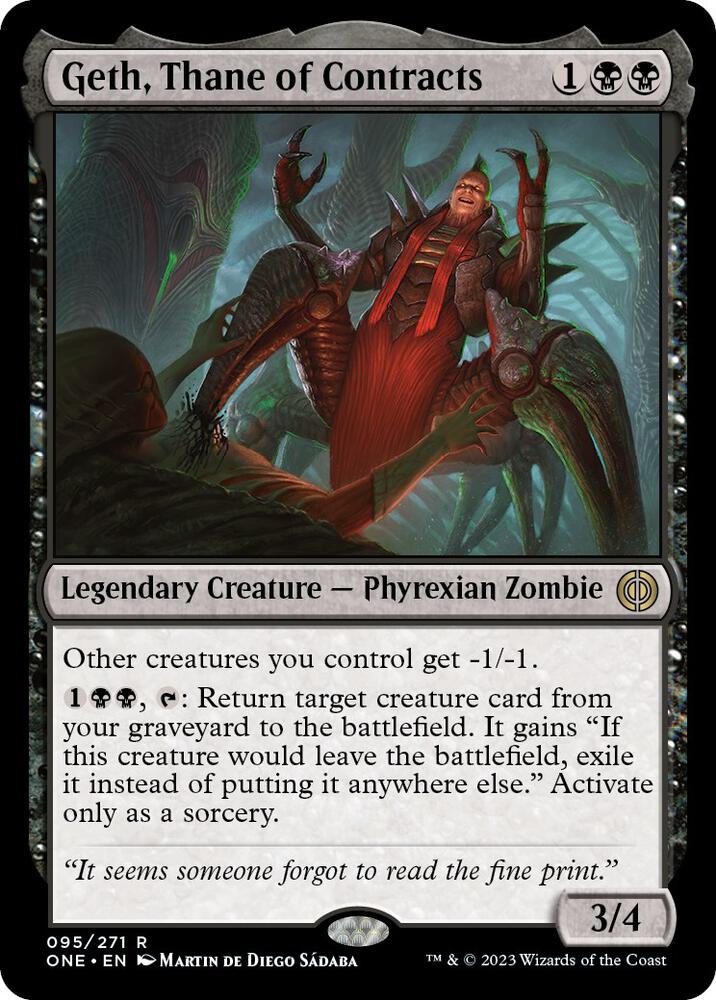 Geth, Thane of Contracts - 95: Phyrexia: All Will Be One
