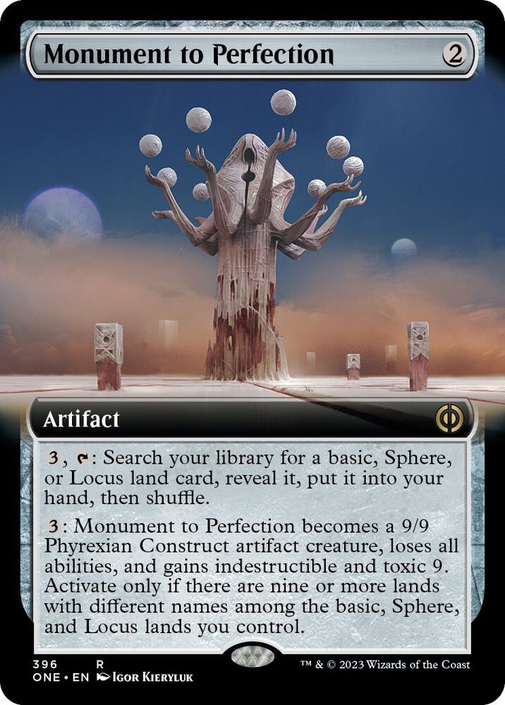 Monument to Perfection (Extended Art) - 396: Phyrexia: All Will Be One