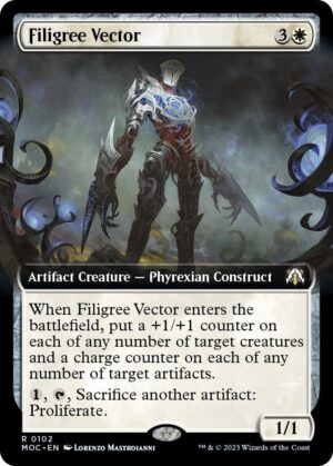 Filigree Vector (Extended Art) - 102: Commander: March of the Machine