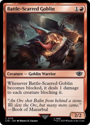 Battle-Scarred Goblin - 115: Universes Beyond: The Lord of the Rings: Tales of Middle-earth