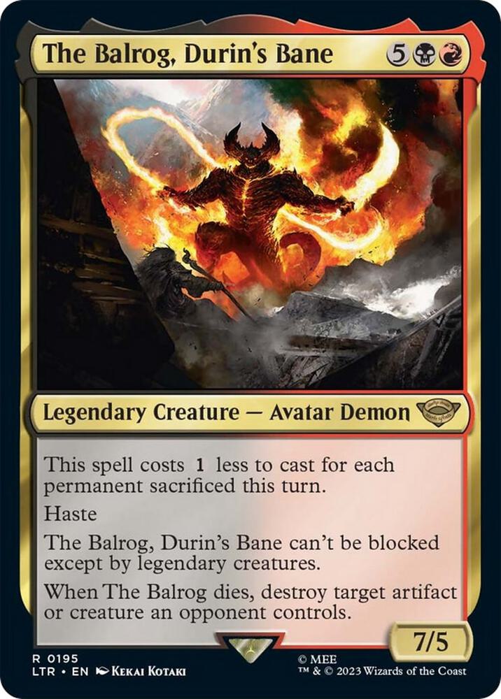 The Balrog, Durin's Bane - 195: Universes Beyond: The Lord of the Rings: Tales of Middle-earth