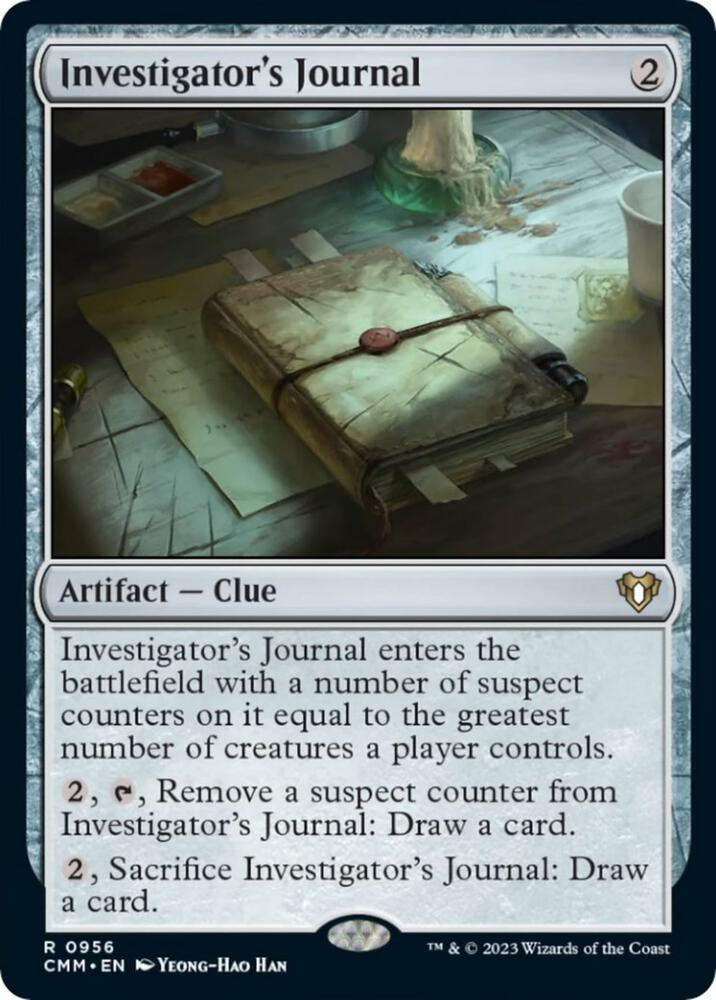 Investigator's Journal - 956: Commander Masters