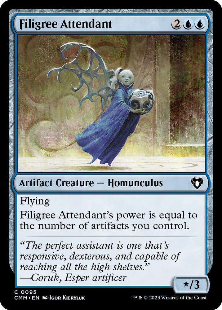 Filigree Attendant - 95: Commander Masters