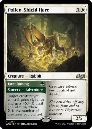 Pollen-Shield Hare - 233: Wilds of Eldraine