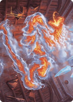 Scalding Viper Art Card (Gold-Stamped Signature) - 41: Art Series: Wilds of Eldraine