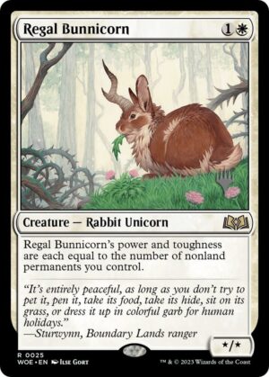 Regal Bunnicorn - 25: Promo Pack: Wilds of Eldraine