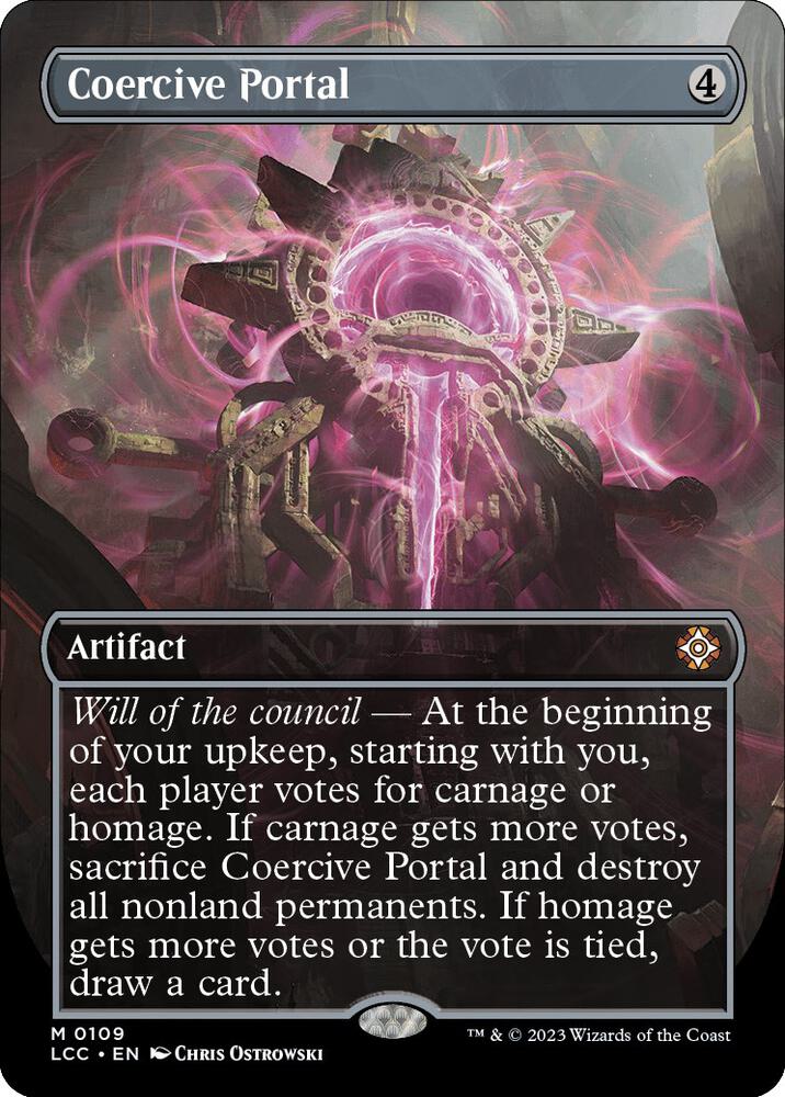Coercive Portal (Borderless) - 109: Commander: The Lost Caverns of Ixalan