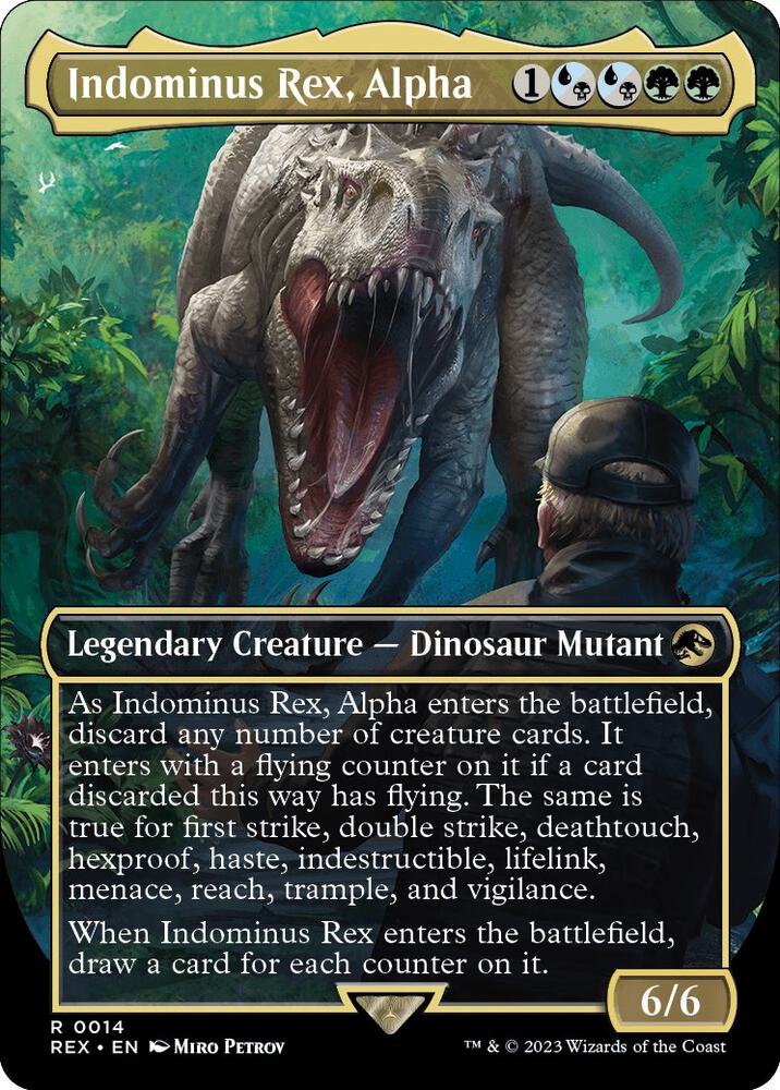 Indominus Rex, Alpha (Borderless) - 14: Universes Beyond: Jurassic World Collection