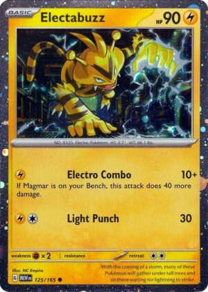Electabuzz - 125/165 (Cosmos Holo) - 125/165: Miscellaneous Cards & Products