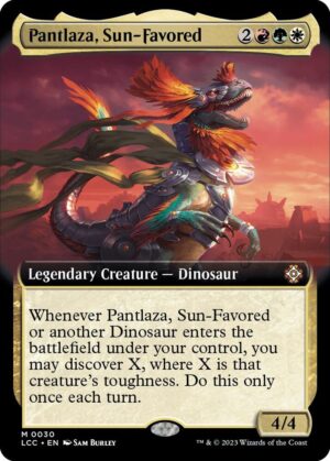 Pantlaza, Sun-Favored (Extended Art) - 30: Commander: The Lost Caverns of Ixalan