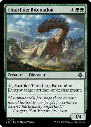 Thrashing Brontodon - 216: The Lost Caverns of Ixalan