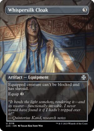Whispersilk Cloak (Borderless) - 119: Commander: The Lost Caverns of Ixalan