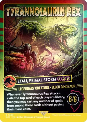 Tyrannosaurus Rex - Etali, Primal Storm (Rainbow Foil) - 1389: Secret Lair Drop Series
