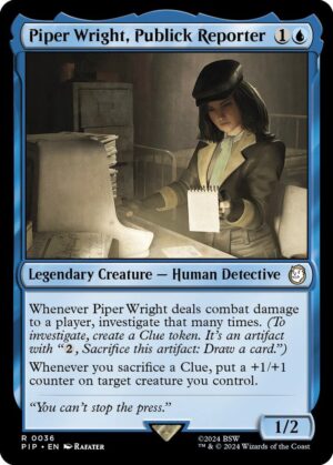Piper Wright, Publick Reporter - 36: Universes Beyond: Fallout