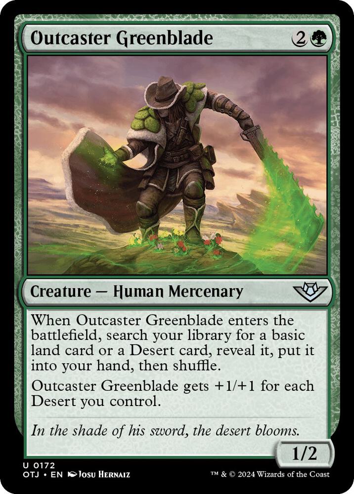 Outcaster Greenblade - 172: Outlaws of Thunder Junction