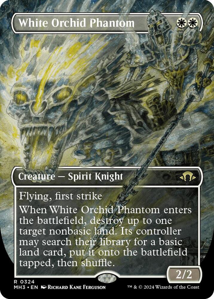 White Orchid Phantom (Borderless) - 324: Modern Horizons 3