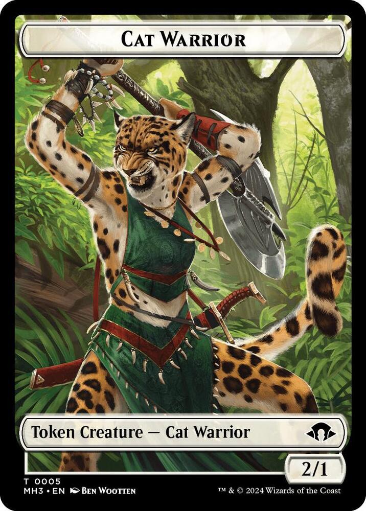Cat Warrior Token - 5: Modern Horizons 3
