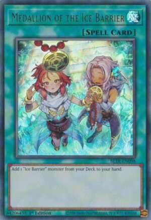 Medallion of the Ice Barrier (Alternate Art) - BLTR-EN098: Battles of Legend: Terminal Revenge