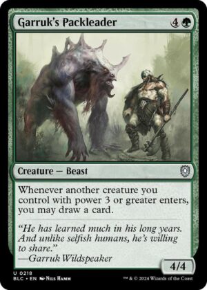 Garruk's Packleader - 218: Commander: Bloomburrow