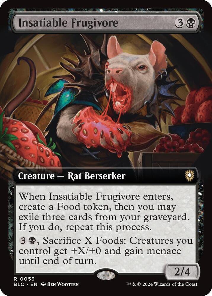 Insatiable Frugivore (Extended Art) - 53: Commander: Bloomburrow