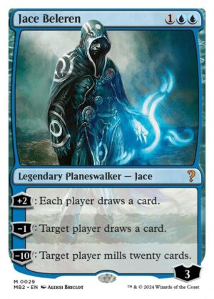 Jace Beleren (White Border) - 29: Mystery Booster 2