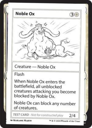 Noble Ox: Mystery Booster 2 Playtest Cards