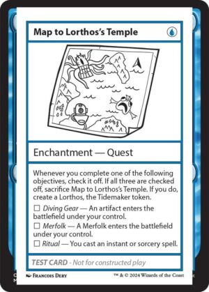 Map to Lorthos's Temple: Mystery Booster 2 Playtest Cards