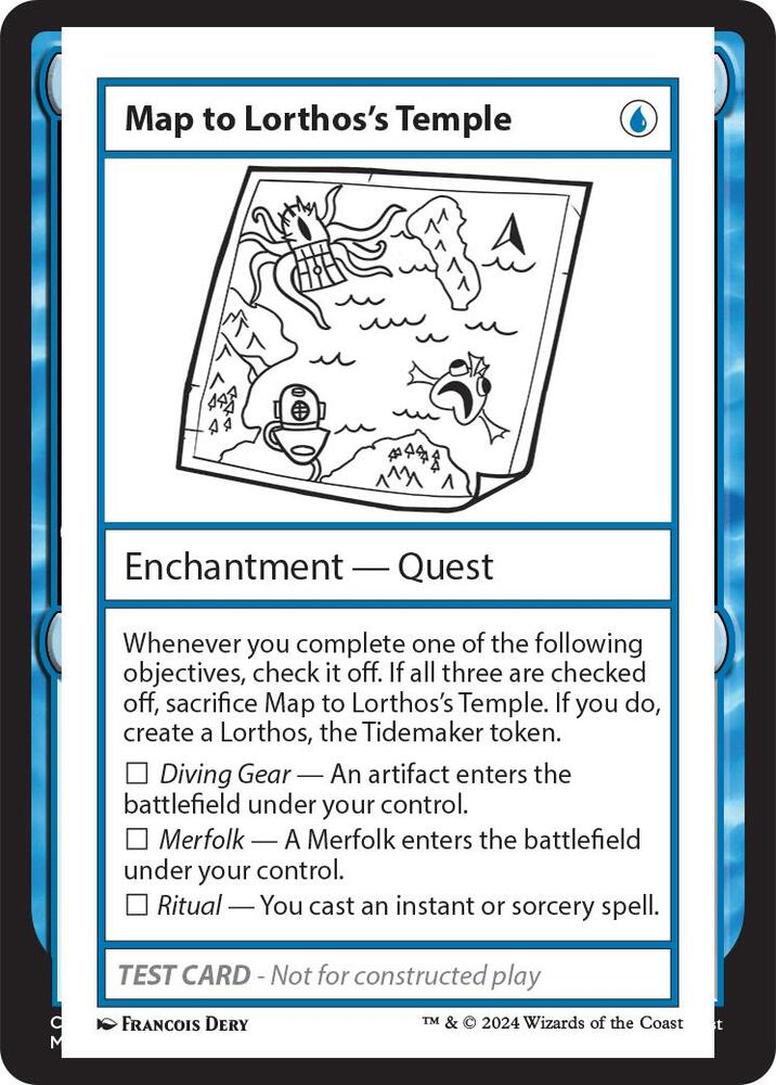Map to Lorthos's Temple: Mystery Booster 2 Playtest Cards