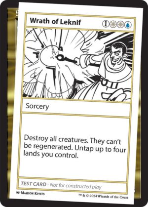 Wrath of Leknif: Mystery Booster 2 Playtest Cards