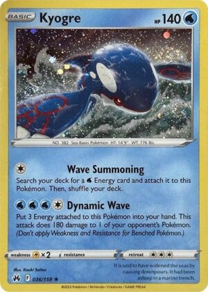 Kyogre - 036/159 (Pixel Holo) - 036/159: Miscellaneous Cards & Products