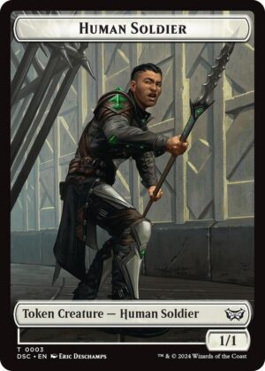 Human Soldier // Scarecrow Double-Sided Token - 3 // 23: Commander: Duskmourn: House of Horror