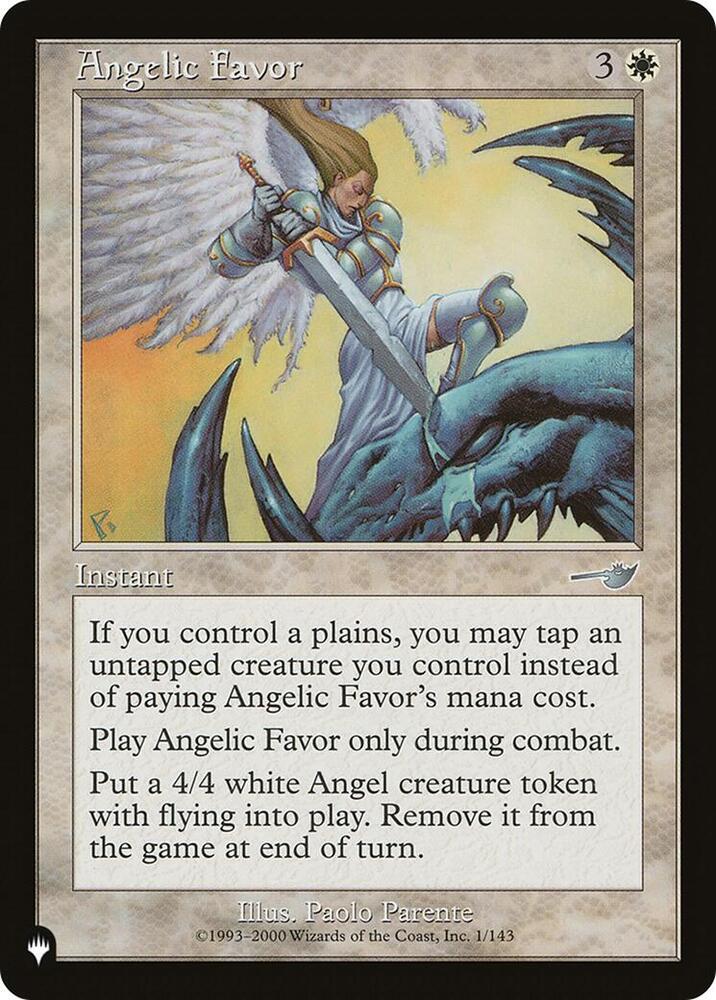 Angelic Favor - 1/143: The List Reprints
