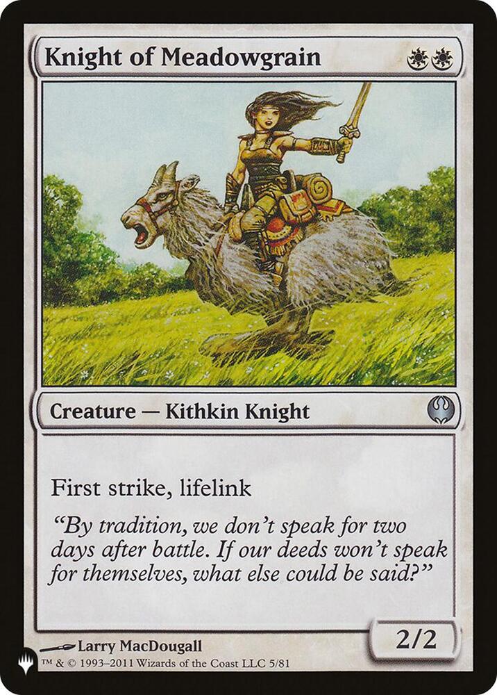 Knight of Meadowgrain - 5: The List Reprints