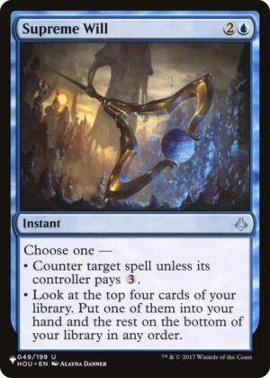 Supreme Will - 049/199: The List Reprints