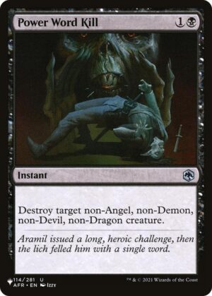 Power Word Kill - 114/281: The List Reprints